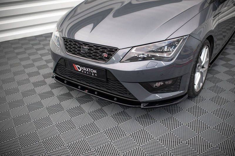 ספויילר קדמי (SPLITTER) גרסה V.1 לסיאט Leon FR / Cupra האצ׳בק (MK3) מבית מקסטון